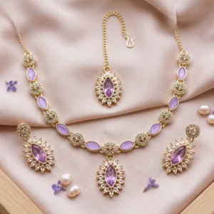 Elegant-Lavender-Marquise-Crystal-Necklace-Set