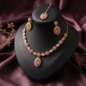 Elegant-Lavender-Marquise-Crystal-Necklace-Set